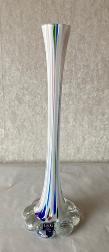 Glasvase blau weiß von - glasvase,