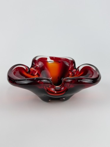 G632 glasschale rot murano - glasschale,