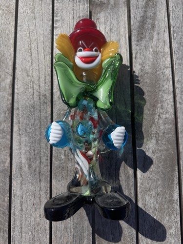 Vintage murano glas clown - glas,