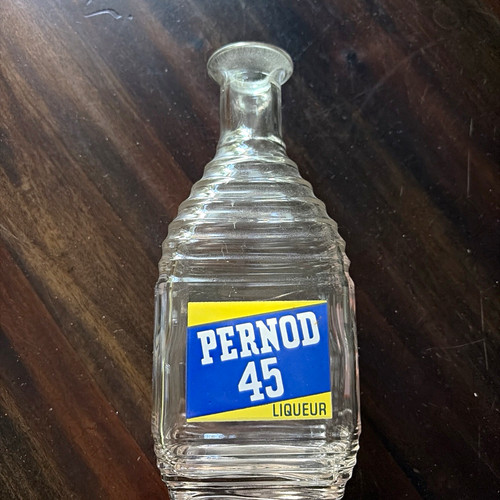 Pernod glas sammlerflasche - pernod, glas-sammlerflasche