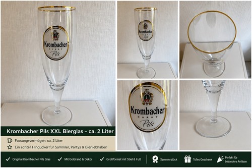 Krombacher pils glas liter - pils,