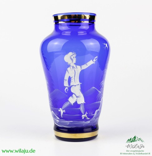 Sammlerobjekt blaue glas vase - sammlerobjekt,