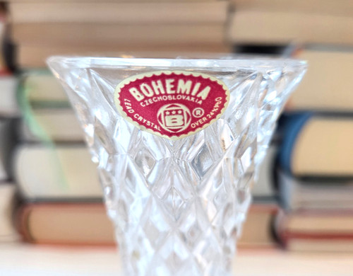 Kristall vase bohemia 1980er - kristall,