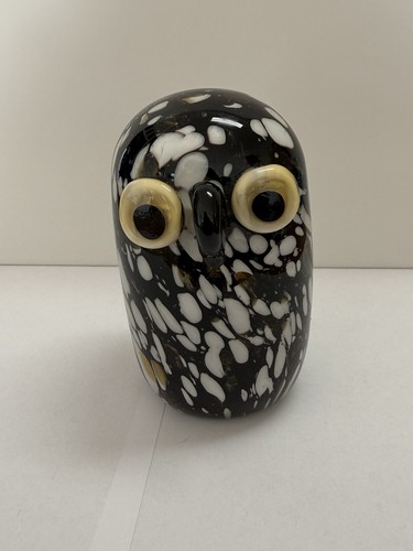 Eule glasfigur skulptur - eule,
